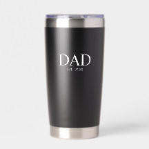 Schwarze moderne Typografie Dad gegründet