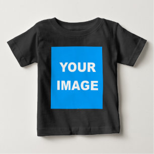 Schwarze Moderne vergrößern Ihre Bilder individuel Baby T-shirt