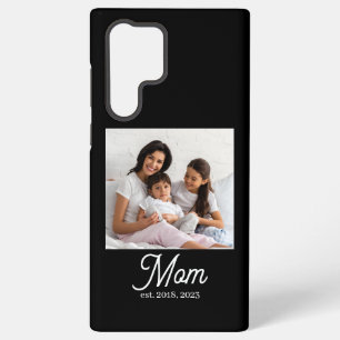 Schwarze Mom etablierte Schrift Samsung Galaxy Hülle