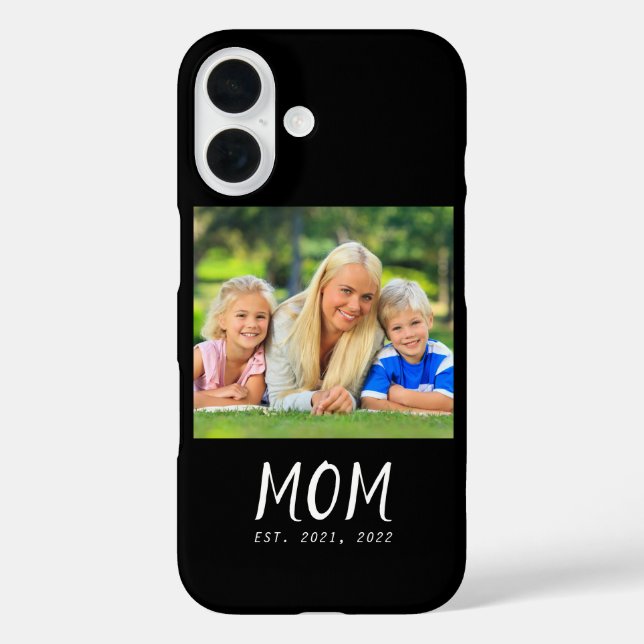 Schwarze Mom etablierte Skript Foto Case-Mate iPhone Hülle (Rückseite)
