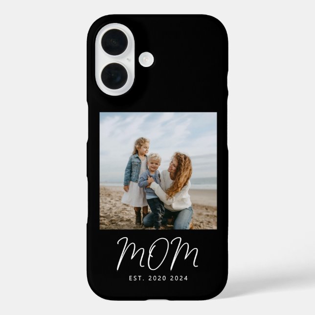 Schwarze Mom etablierte Skript Foto Case-Mate iPhone Hülle (Rückseite)