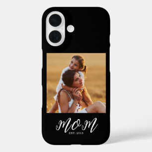 Schwarze Mom etablierte Skript Foto iPhone 16 Hülle