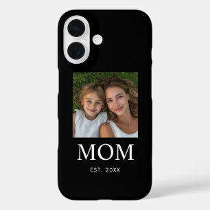 Schwarze Mom etablierte Skript Foto iPhone 16 Hülle