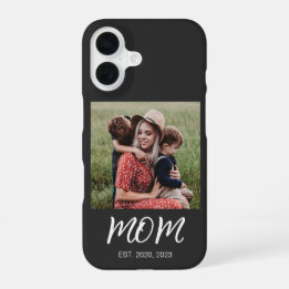 Schwarze Mom etablierte Skript Foto iPhone 16 Hülle