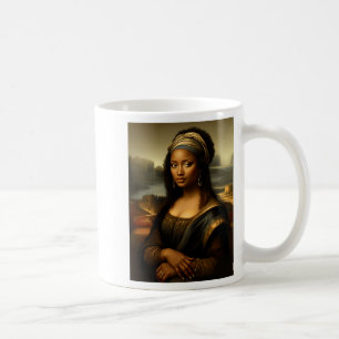 Schwarze Mona Lisa Afroamerikanischer Schwarzer Ge Kaffeetasse