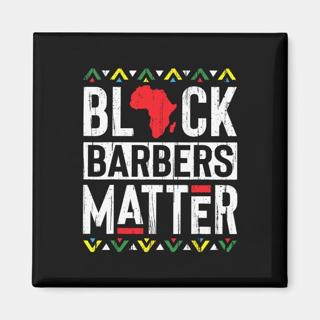 Schwarze Monate Barber Problem Geschichte Afrikani Magnet (Vorne)