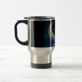 Schwarze Mond-Gesellschaftsreise Tasse