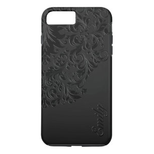 Schwarze monochromatische Vintage Bläschen Case-Mate iPhone Hülle