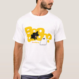 Schwarze Mops-Barke! Weiße T - Shirts