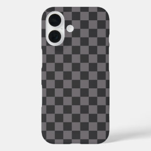 Schwarze Muster Schachbrett Karo Karomuster iPhone 16 Hülle