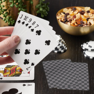 Schwarze Muster Schachbrett Karo Karomuster Spielkarten