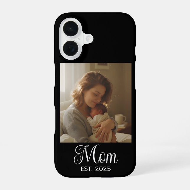 Schwarze Mutter etablierte Skript Foto Case-Mate iPhone 16 Hülle (Rückseite)