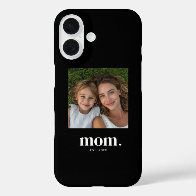 Schwarze Mutter etabliertes Skript Foto  Case-Mate iPhone Hülle (Rückseite)