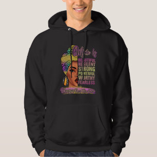 Schwarze Mutter Königin Melanin Afro Afrikanische  Hoodie