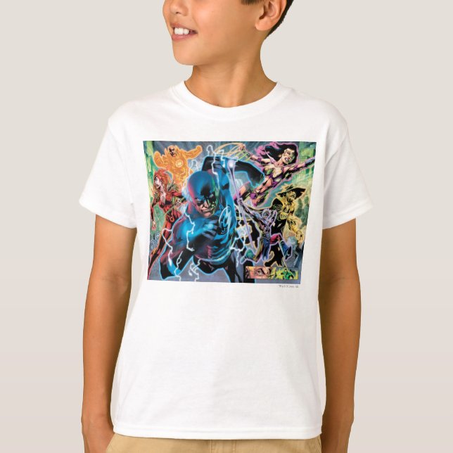 Schwarze Nacht - Comic T-Shirt (Vorderseite)