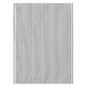 Schwarze Nadelstreifen-Tischdecke Tischdecke