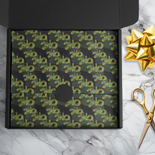 Schwarze Neonleuchte Xmas Kerze und Ornamente Seidenpapier