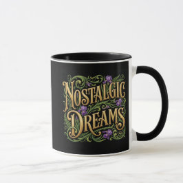 Schwarze Nostalgic Dreams Tasse