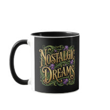 Schwarze Nostalgic Dreams Tasse