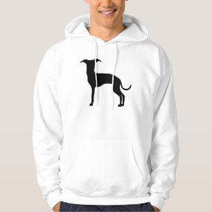 Schwarze (oder Ihre Farbe) italienische Greyhound- Hoodie