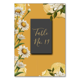 Schwarze Onyx Retro, weiße orange Margaret Table C Tischnummer