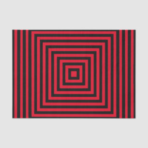 Schwarze optische Kunst Wählen Sie Ihre eigene Far Seidenpapier