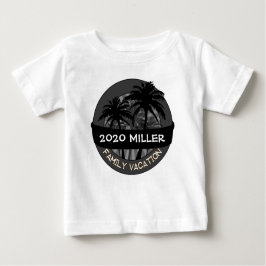 Schwarze Palme, Jahrname Urlaubshirt Baby T-shirt
