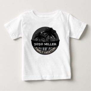 Schwarze Palme, Jahrname Urlaubshirt Baby T-shirt