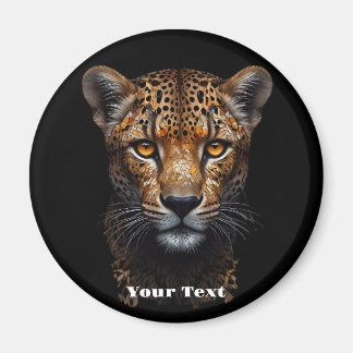 Schwarze Panther-Blüten: Blumenblüten: Kühlschrank Magnet