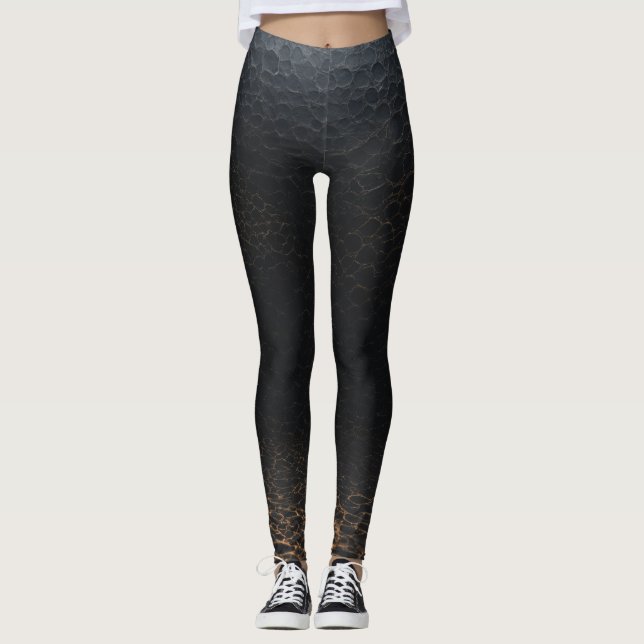 Schwarze Panther-Farbenlegierung Leggings (Vorderseite)