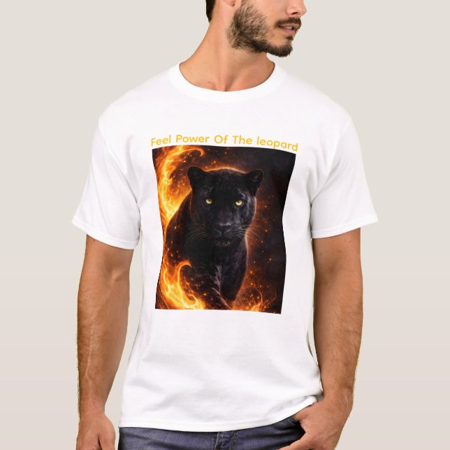 Schwarze Panther-Feuerkraft T-Shirt (Vorderseite)