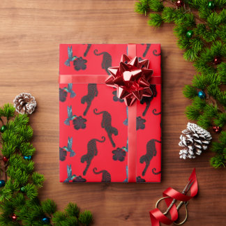 Schwarze Panther Maximalist Geschenkpapier