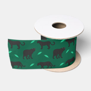 Schwarze Panther Satinband