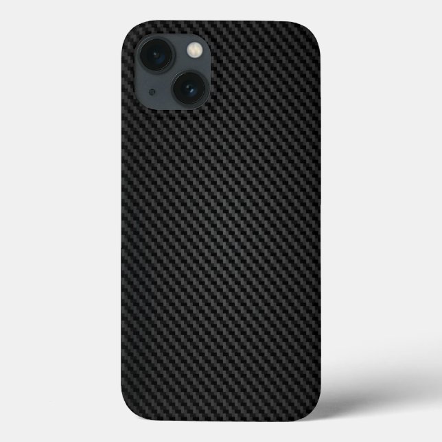 Schwarze Paraaramid-synthetische Textur Case-Mate iPhone Hülle (Rückseite)