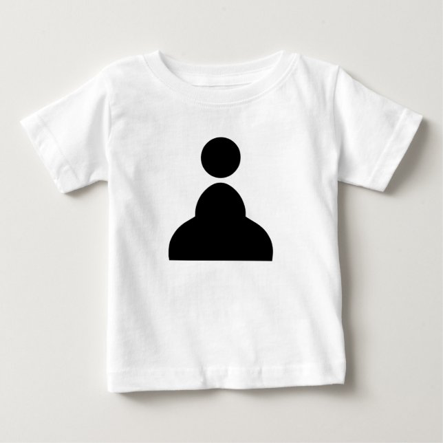 Schwarze Paste Baby T-shirt (Vorderseite)