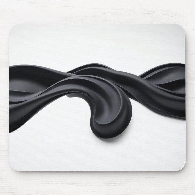 Schwarze Pastell Mousepad (Vorne)