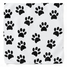 Schwarze Paw Prints Muster Pet Dog