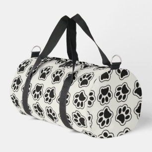 Schwarze Paws, Hundepfähle, Katzenpfähle, Kontur Duffle Bag