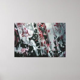 Schwarze Perle mit Namen und Unterschrift Leinwanddruck