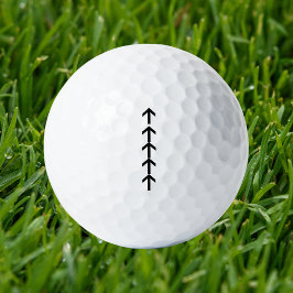 Schwarze Pfeile Golfball