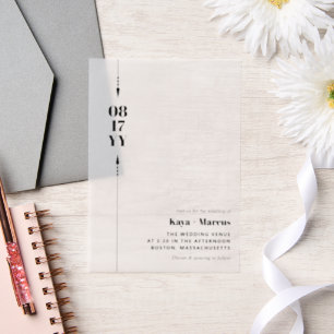 Schwarze Pfeile und Foto Hochzeit