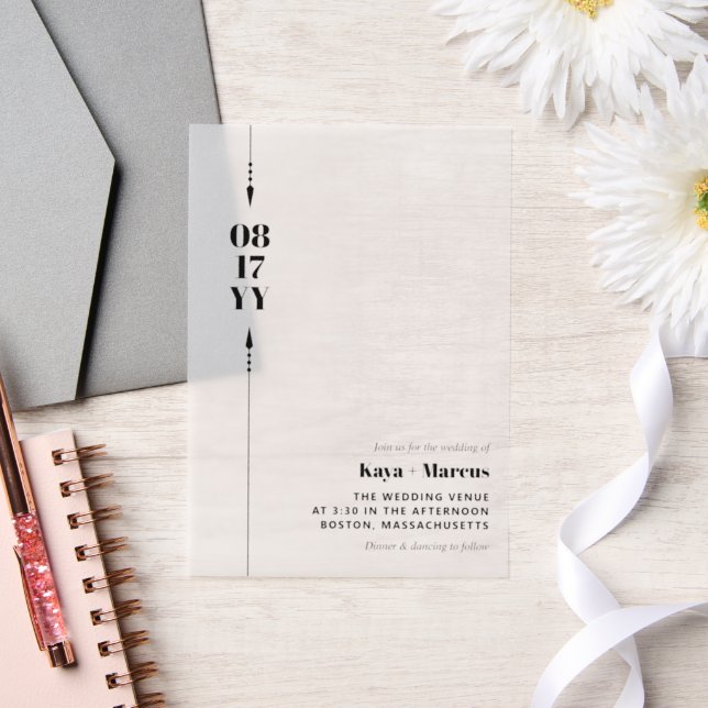 Schwarze Pfeile und Foto Hochzeit (Hochzeit)