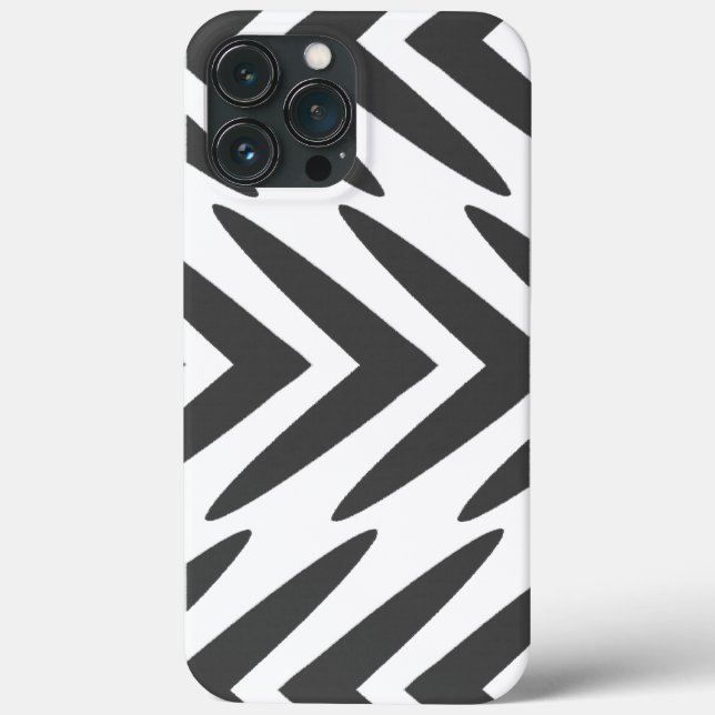 Schwarze Pfeilköpfe Afrikanische Print Case-Mate iPhone Hülle (Rückseite)