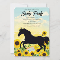 Schwarze Pferdesilhouette Sonnenblume Kentucky Der