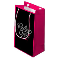 Schwarze Pink Rodeo Crew Cowgirl Junggesellinnenab