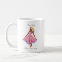 Schwarze Pinups-Tasse - Audrey