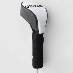 Schwarze Piping-Einlage individuelle Golf Driver K Headcover