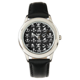 SCHWARZE PIRATBANNER, KREUZTE, SCHWERTER ARMBANDUHR