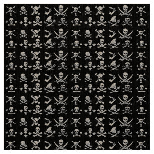 SCHWARZE PIRATBANNER, KREUZTE, SCHWERTER STOFF