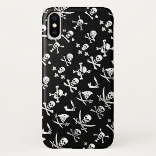 SCHWARZE PIRATENBANNER TOTENKOPF, GEKREUZT KNOCHEN Case-Mate iPhone HÜLLE